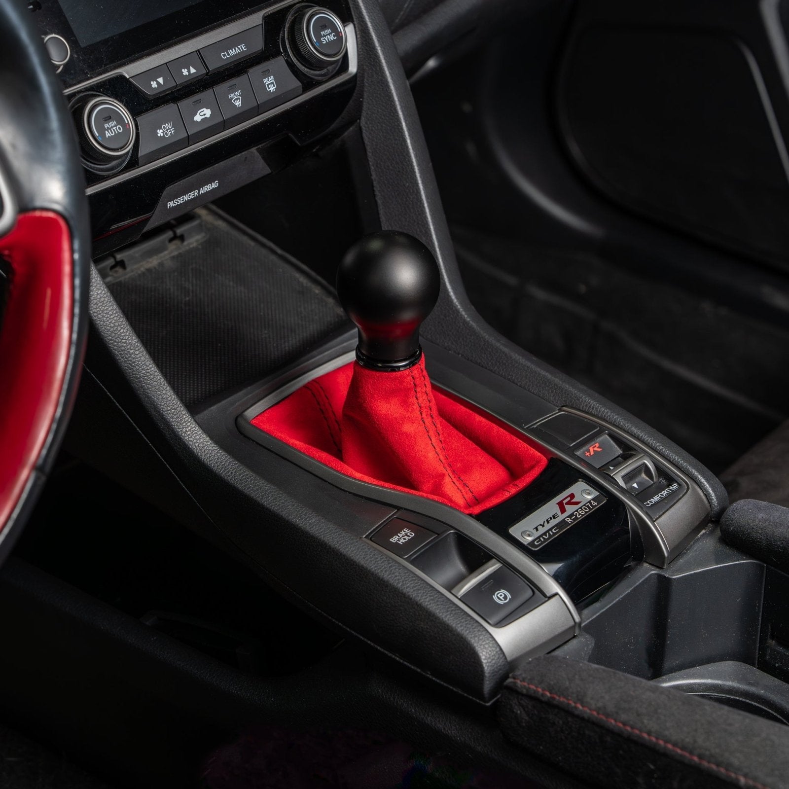 Billetworkz Premium Alcantara Shift Boot – Honda Civic Si/Type R 2016–2021 - 7