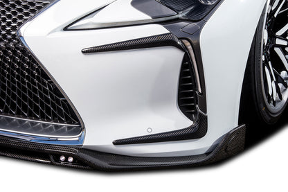 Carbonado Aero Carbon Fiber Front Bumper Canards Carbonado (RW) | 2018-2026 Lexus LC500, LC500H