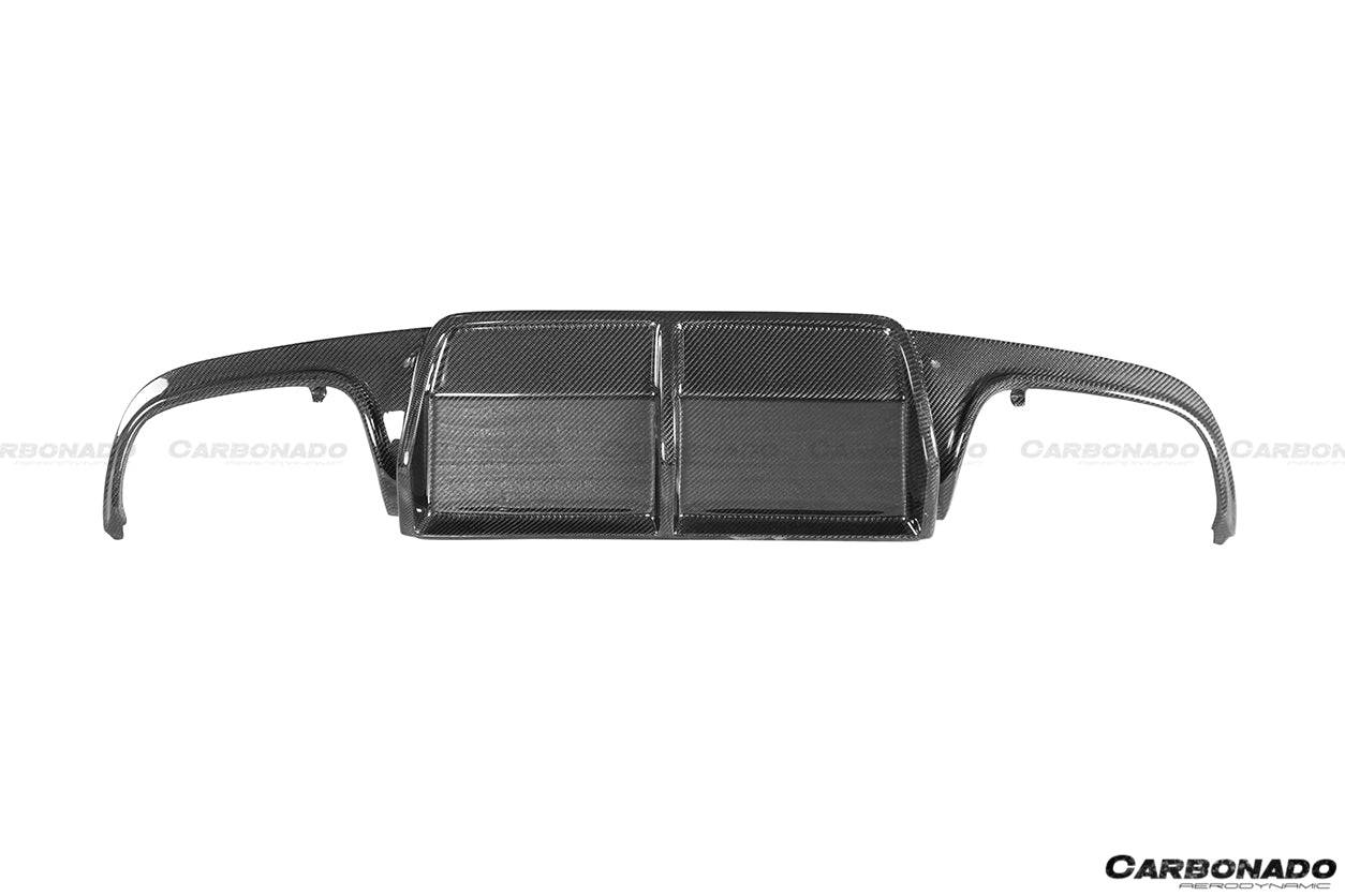 Difusor de fibra de carbono estilo AK para Mercedes Benz W204 C63 AMG Carbonado 2008-2011