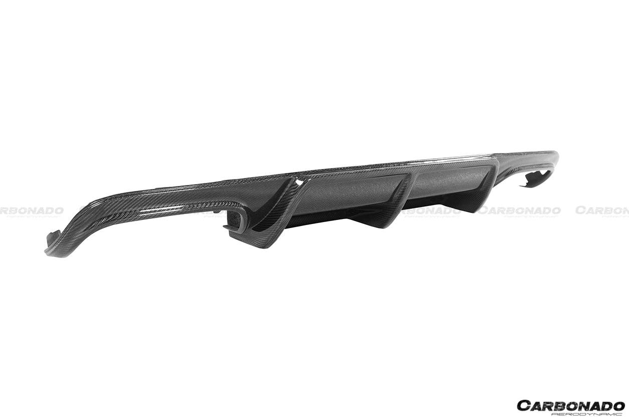 Difusor de fibra de carbono estilo AK para Mercedes Benz W204 C63 AMG Carbonado 2008-2011