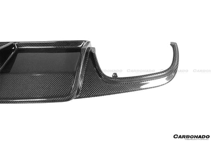 Difusor de fibra de carbono estilo AK para Mercedes Benz W204 C63 AMG Carbonado 2008-2011