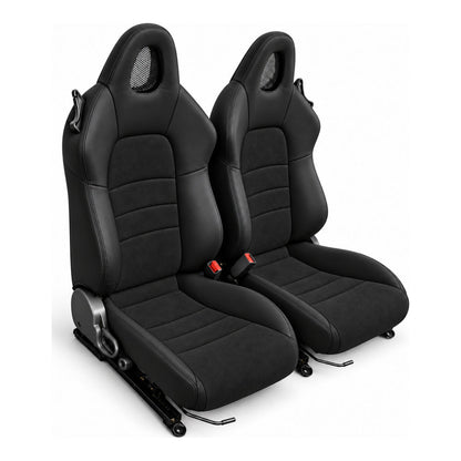 JDMuscle [00-05 S2000] OEM+ Custom Seats (JDM-S2K-SEAT#BSBSB)