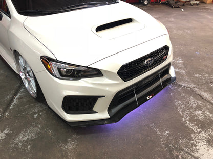 APR Carbon Fiber Wind Splitter w/ Rods (2018-2021 Subaru WRX/ STI With NO Lip)