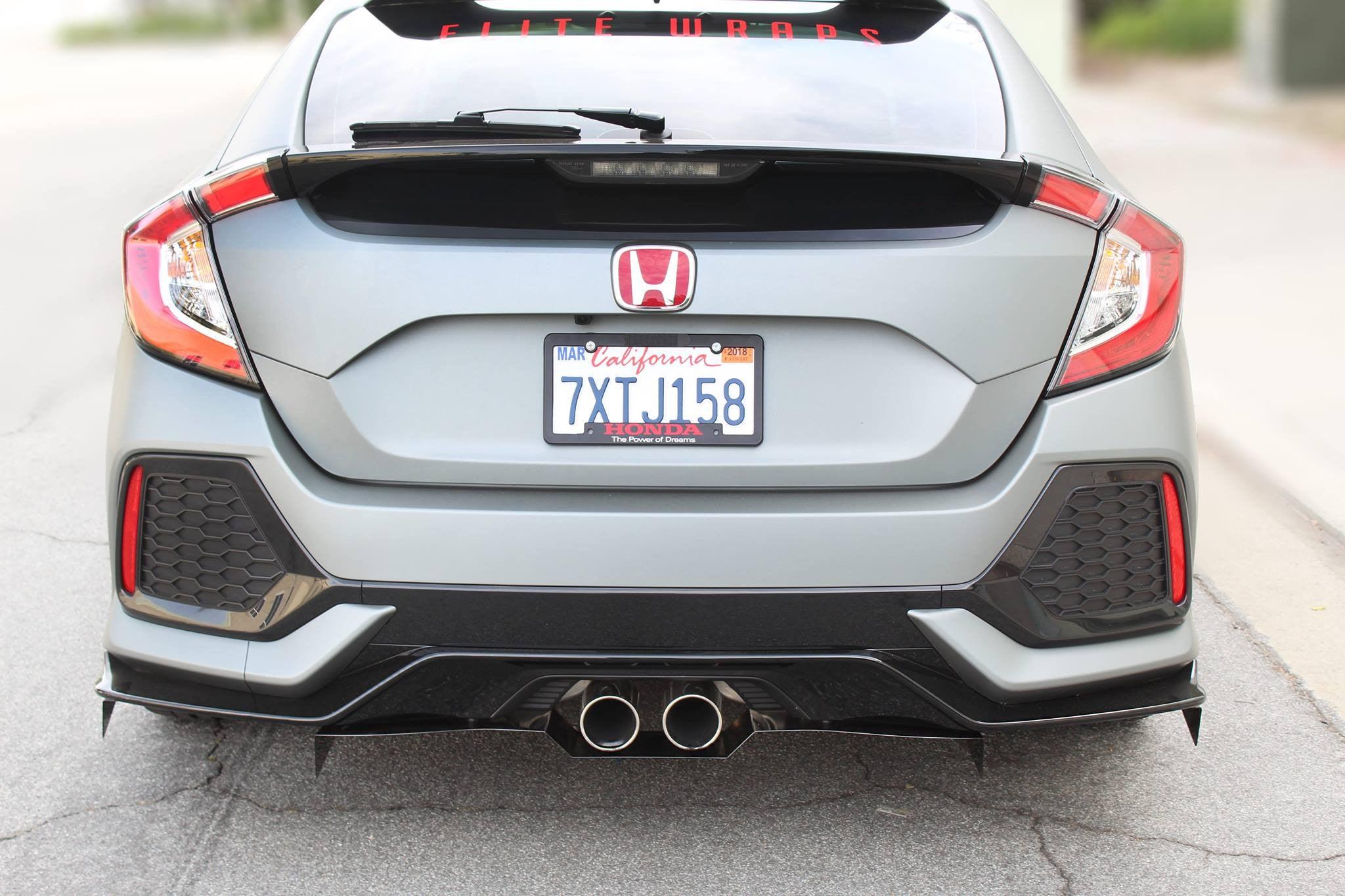 Difusor trasero Aeroflow Dynamics V1 (Honda Civic Hatchback, Sport, Sport Touring 2017-2019)