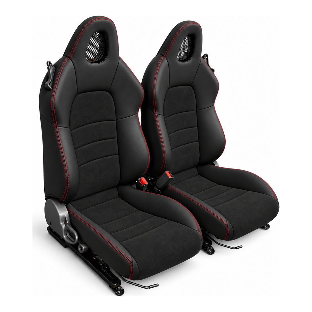JDMuscle [00-05 S2000] OEM+ Custom Seats (JDM-S2K-SEAT#BSBSB)
