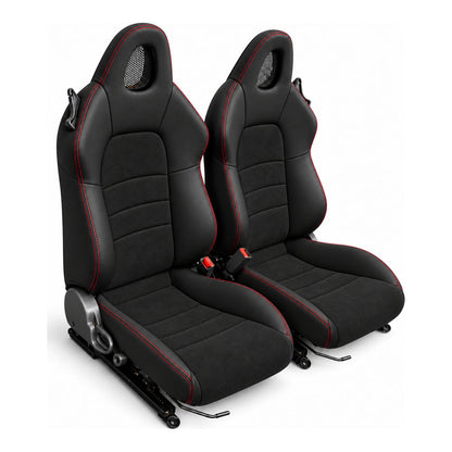 JDMuscle [00-05 S2000] OEM+ Custom Seats (JDM-S2K-SEAT#BSBSB)