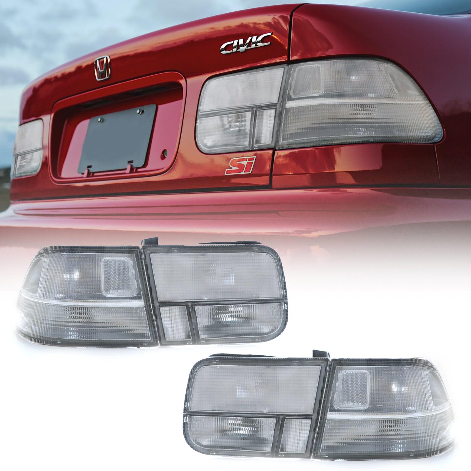NTXGlow Jdm Clear 4pcs Rear Tail Light (1996-2000 Honda Civic 2d Coupe)