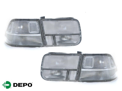 NTXGlow Jdm Clear 4pcs Rear Tail Light (1996-2000 Honda Civic 2d Coupe)