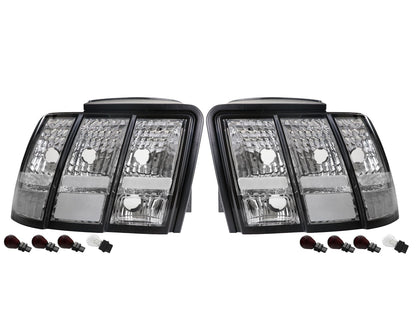 NTXGlow Clear Euro Style Tail Light | 1999-2004 Ford Mustang
