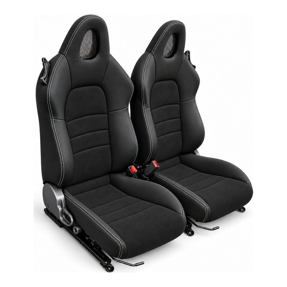 JDMuscle [00-05 S2000] OEM+ Custom Seats (JDM-S2K-SEAT#BSBSB)