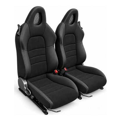 JDMuscle [00-05 S2000] OEM+ Custom Seats (JDM-S2K-SEAT#BSBSB)