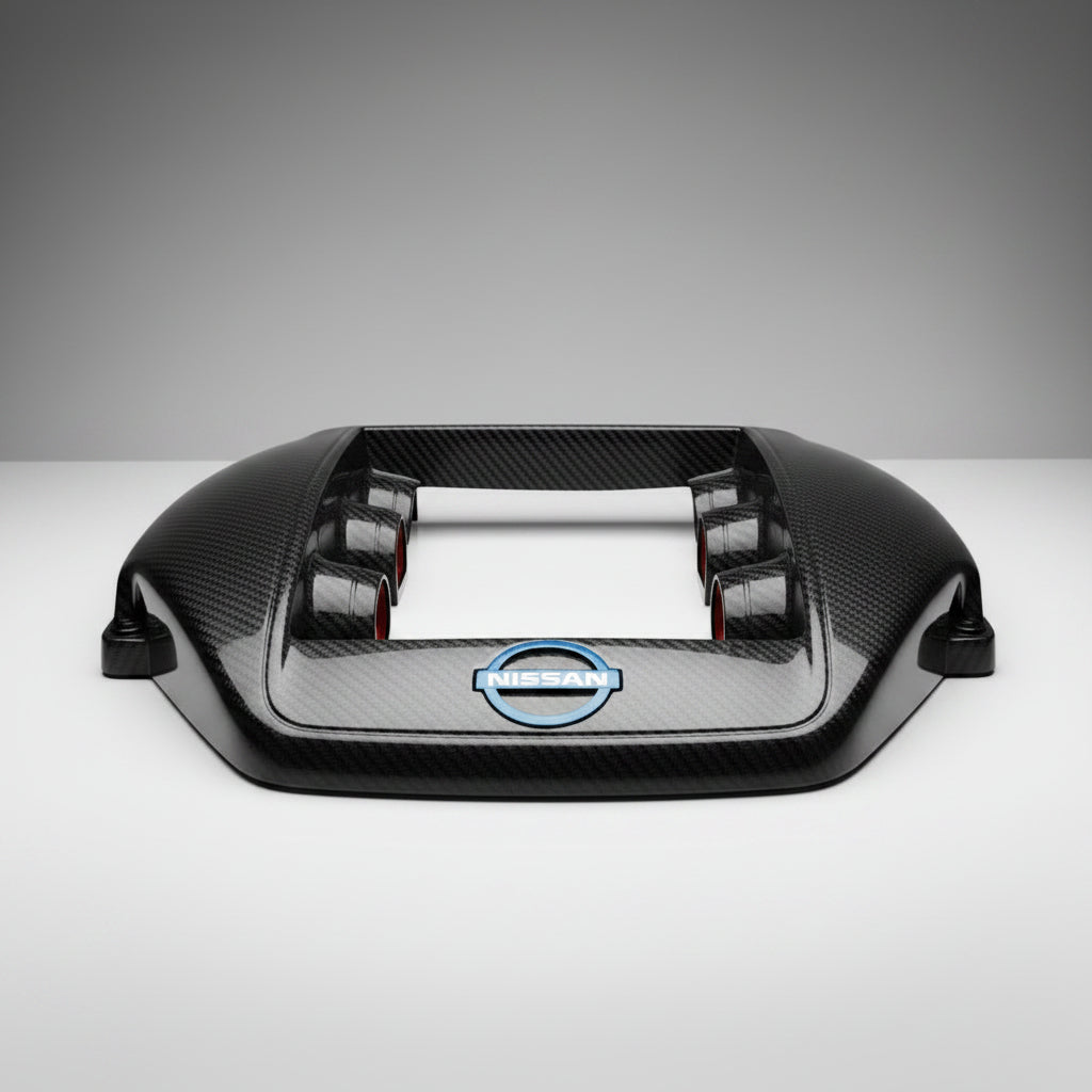 JDC Titanium Engine Cover Badge (Nissan R35 GT - R) - JD Customs U.S.A