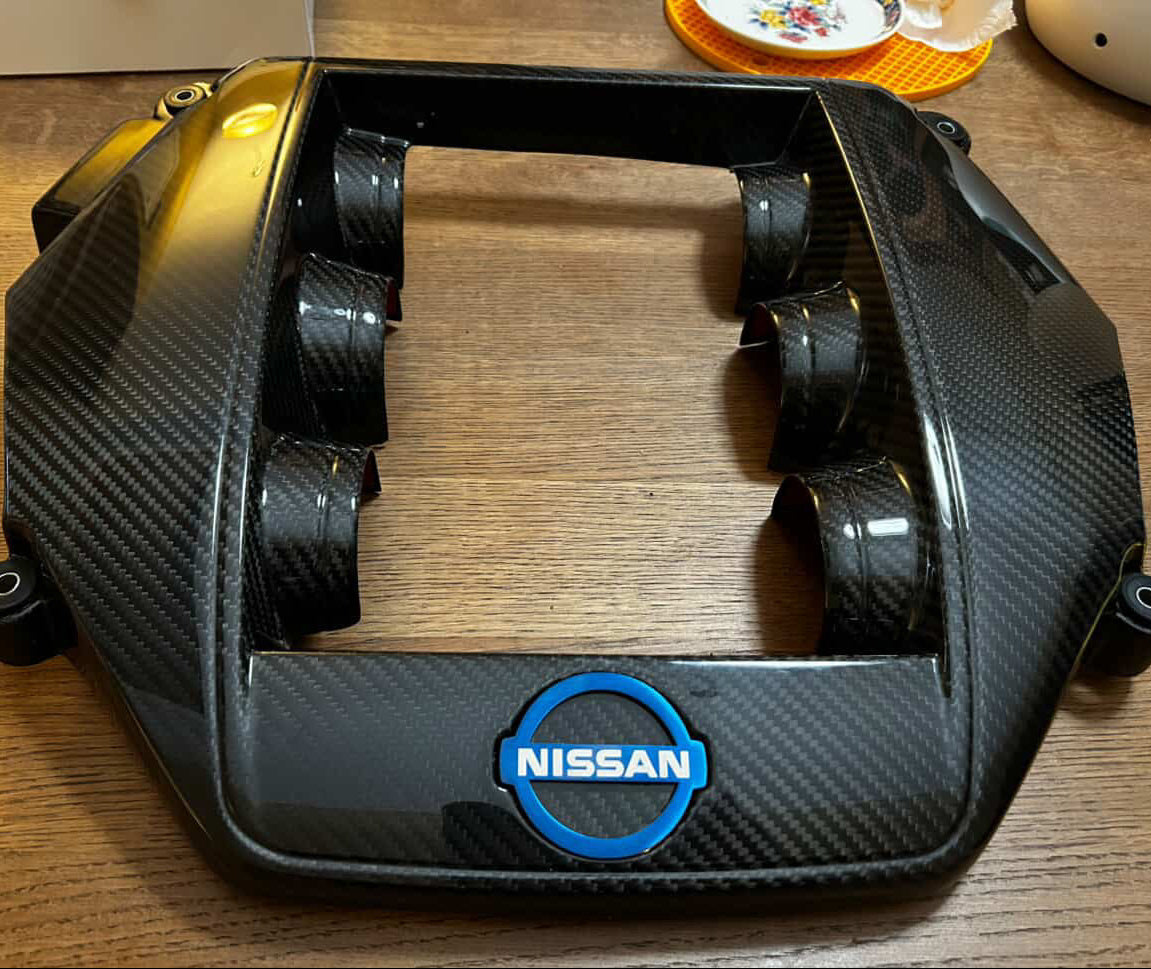 JDC Titanium Engine Cover Badge (Nissan R35 GT - R) - JD Customs U.S.A