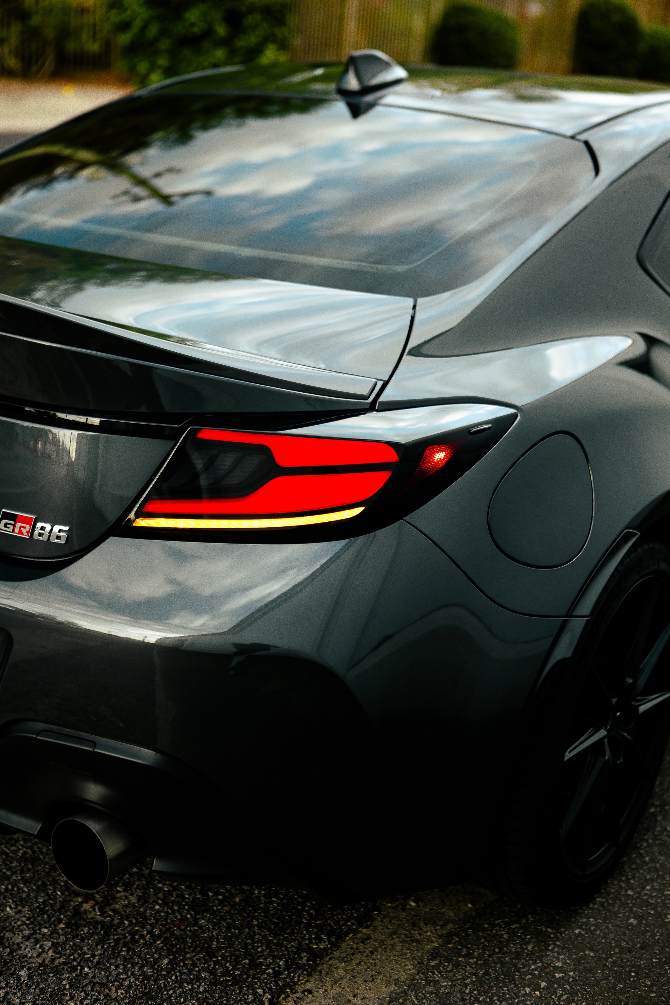 OLM Raiden LED Taillights (Clear Lens/Red Bar) - 2022+ GR86 / BRZ