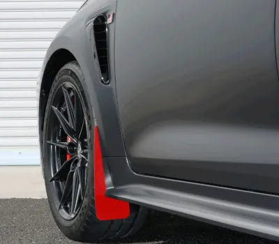 Cusco AWD Front Red EVA Mud Flaps - Set of 2 (2023+ Toyota GR Corolla)