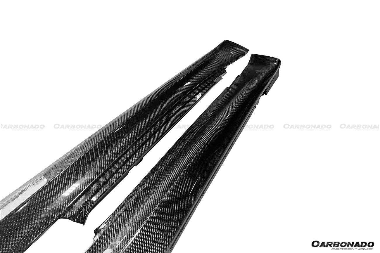 Carbonado 2011-2012 BMW 1M E82 OEM Carbon Fiber Side Skirts (Or For 1 Series Convert to 1M)