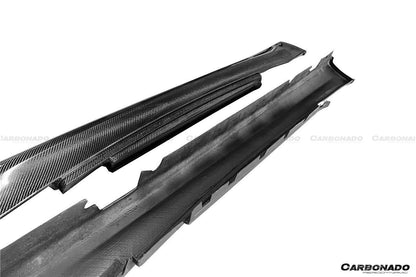 Carbonado 2011-2012 BMW 1M E82 OEM Carbon Fiber Side Skirts (Or For 1 Series Convert to 1M)