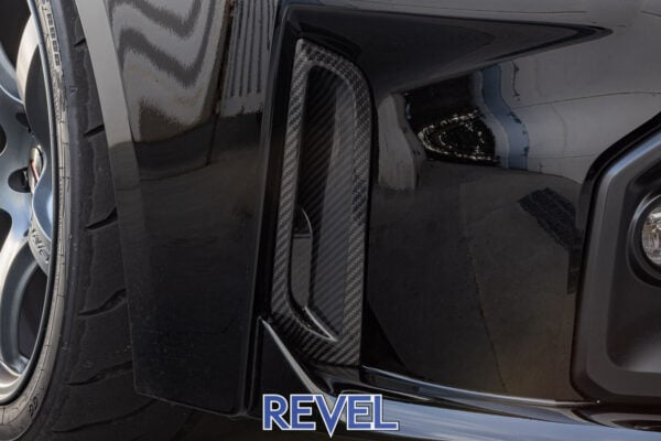 Cubiertas de conductos de parachoques delantero de carbono seco Revel GT 2023 Toyota GR Corolla - 2 piezas