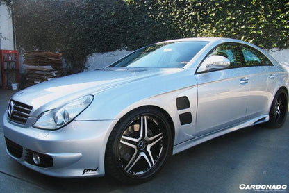 Faldones laterales estilo L para Mercedes Benz W219 Cls Clase Carbonado 2005-2009