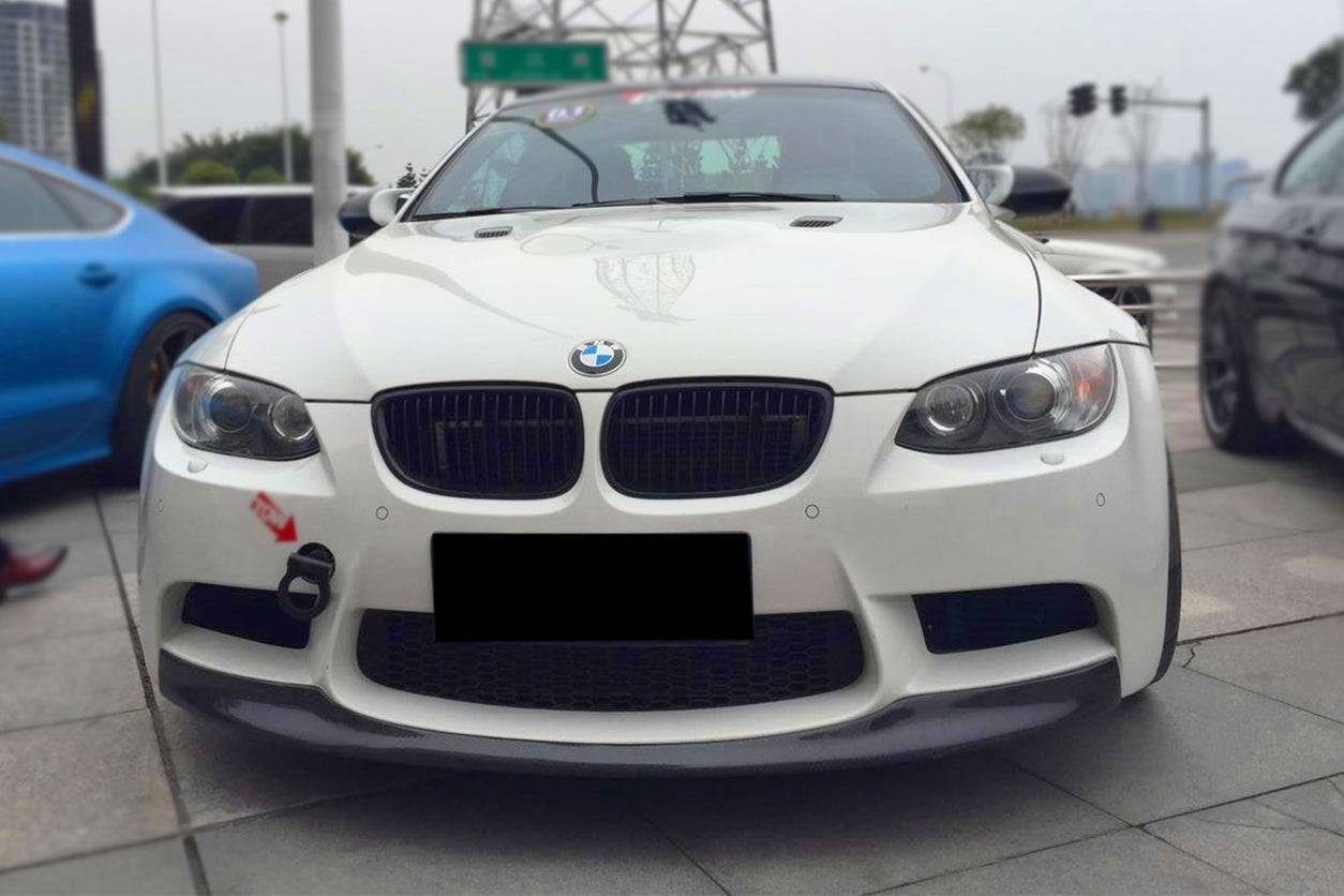 Labio de fibra de carbono estilo L1 para BMW M3 E90 E92 E93 2008-2012 Carbonado