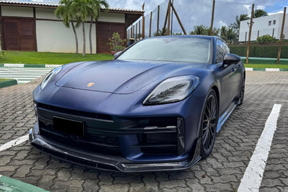 Borde delantero de fibra de carbono seco estilo Porsche Panamera 976 ODV1 Carbonado 2024-2025