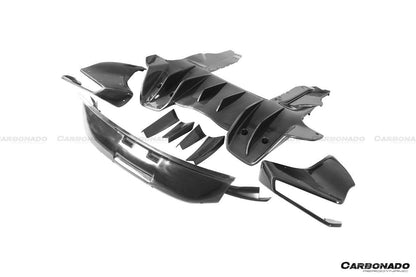 Alerón trasero estilo Rebel Performance para McLaren 650S MP4 12C Carbonado 2011-2017