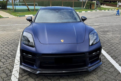Borde delantero de fibra de carbono seco estilo Porsche Panamera 976 ODV1 Carbonado 2024-2025