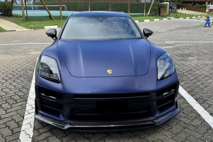 Borde delantero de fibra de carbono seco estilo Porsche Panamera 976 ODV1 Carbonado 2024-2025