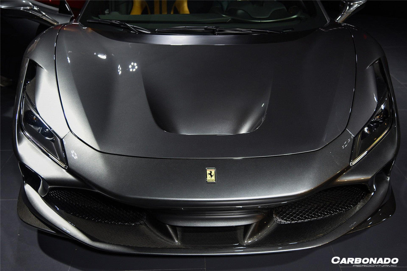 Carbonado OEM Style Autoclave Carbon Fiber Front Lip Splitter | 2019-2024 Ferrari F8