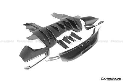 Alerón trasero estilo Rebel Performance para McLaren 650S MP4 12C Carbonado 2011-2017