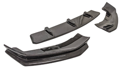 Faldón delantero de fibra de carbono estilo JGS (3 piezas) para parachoques delantero MT de Innovative Motorsports para BMW Serie 5 G30 (Pre-LCI, 2017-2020)