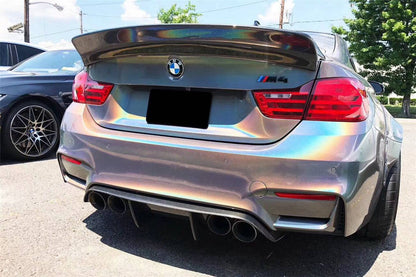 Carbonado 2014-2020 BMW F82  F83 M4 DE Style Carbon Fiber Rear Diffuser