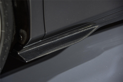 Carbonado OEM Style Dry Carbon Fiber Side Skirts | 2019-2024 Ferrari F8