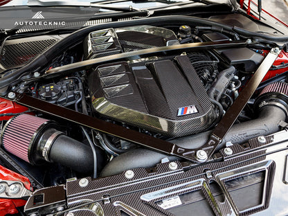 Cubierta de motor de fibra de carbono seca AutoTecknic - G80 M3 | G82/ G83 M4