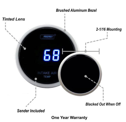 Prosport 2-1/16" Digital Intake Temperature Gauge