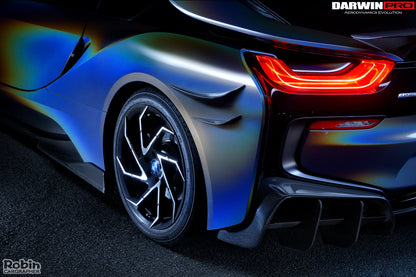 2014-2020 BMW i8 BZK Carbon Fiber Rear Canards (CF8476EB-RBCRD)