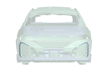 Molduras de ventilación para parachoques delantero de fibra de carbono estilo autoclave BMW X6 G06 AD (modelos 2024 en adelante)