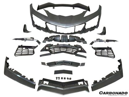 Carbonado 2020-2026 Corvette C8 Stingray Z06 Style Polypropylene Front Bumper