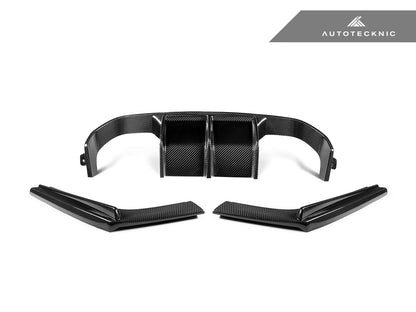 AutoTecknic Dry Carbon Versus Rear Diffuser Set - F80 M3 | F82/ F83 M4 - 1