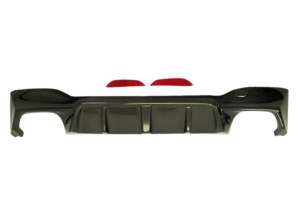 Difusor de parachoques trasero de fibra de carbono estilo 3D para BMW F90 M5 2018-20 de Innovative Motorsports + divisores y alerón para 