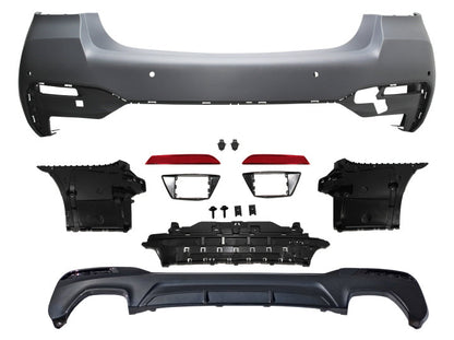 Parachoques trasero con cubiertas PDC para BMW G30 LCI 2021-2023 de Innovative Motorsports 