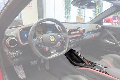 Carbonado 2017-2026 Ferrari 812 Superfast & GTS OE Style Dry Carbon Fiber Bridge Support & Windows Switches Panel