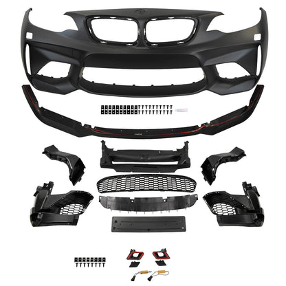 Innovative Motorsports 2013-2019 F22/F23 BMW M2 Style Front Bumper w/o PDC Holes w/ Front LIP