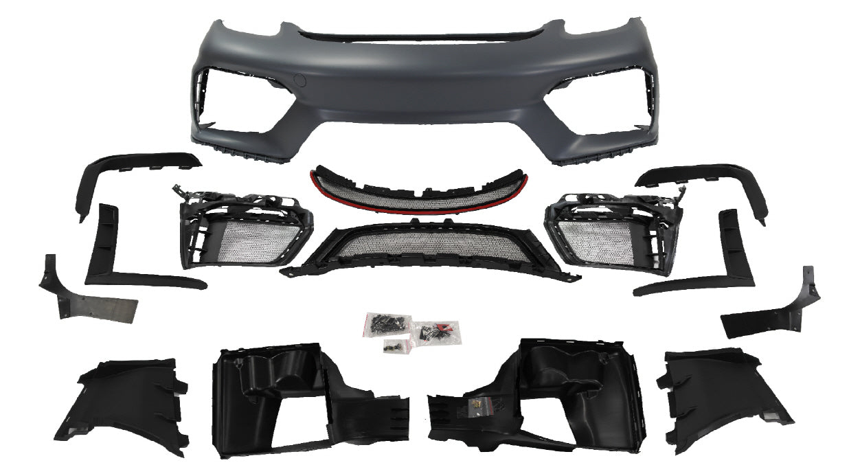 Innovative Motorsports 2017-2024 PORSCHE 718 CAYMAN BOXTER, GT4 STYLE FRONT BUMPER W/O HL WASHER