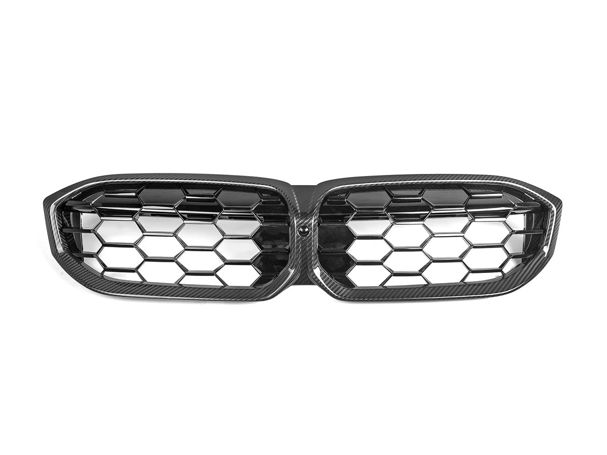 AutoTecknic Dry Carbon Fiber Honeycomb Front Grille - G20 3-Series LCI