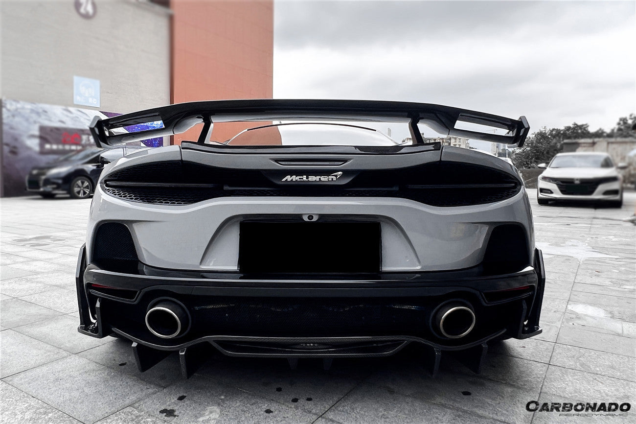 Alerón GT de fibra de carbono seco estilo WP del McLaren GT Carbonado 2020-2023