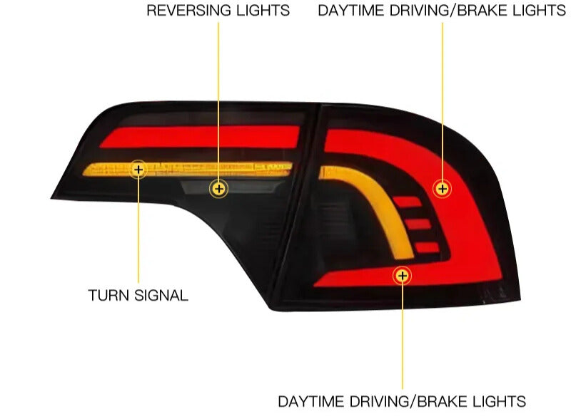 NTXGlow LED Plug And Play Tail Lights (2006-2011 Civic Sedan)