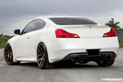 Carbonado 2008-2015 Infiniti G37s Coupe DTM-II Style Carbon Fiber Rear Lip