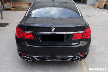 Carbonado 2009-2015 BMW 7 Series F01 F02 WD Style Rear Bumper With Tips