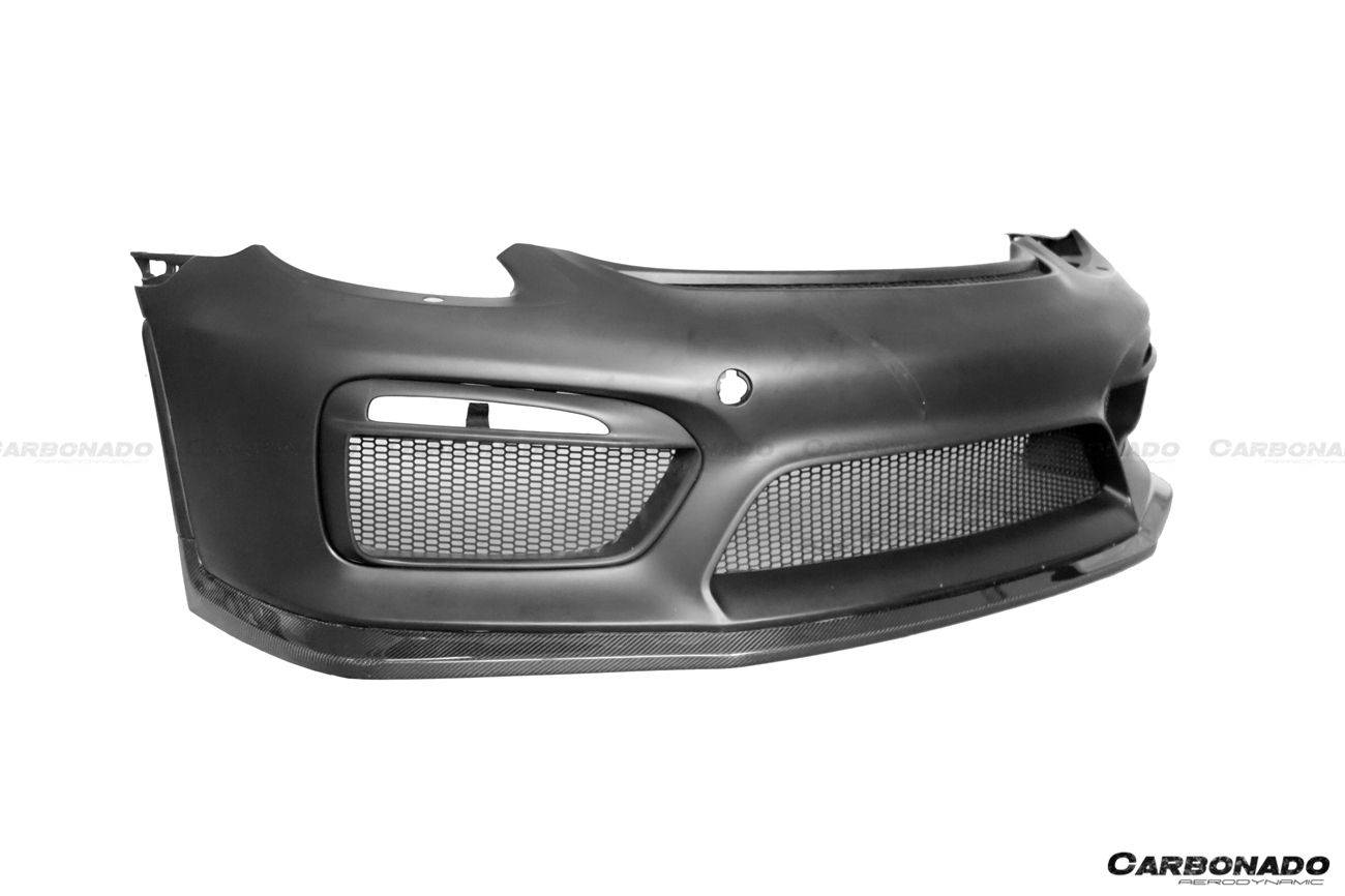 Carbonado 2012-2016 Porsche 981 Boxster | Cayman GT4 Style Front Bumper